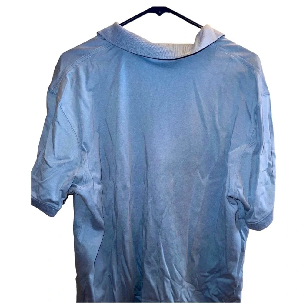 L.l. Bean polo shirt, light blue, XL, wrinkled from being folded, lots of life!